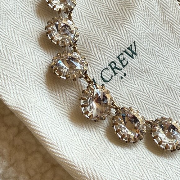 JCREW Silver Crystal Necklace - Picture 3 of 3